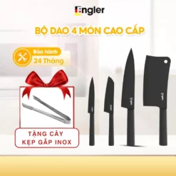 Bộ dao 4 món đa năng Engler chất liệu thép không gỉ cao cấp