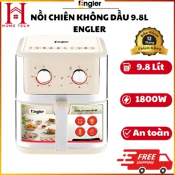 Nồi Chiên Không Dầu Engler EL221 Dung Tích 9.8L Nướng Gà Vịt Nguyên Con Không Dầu Mỡ An Toàn Sức Khỏe